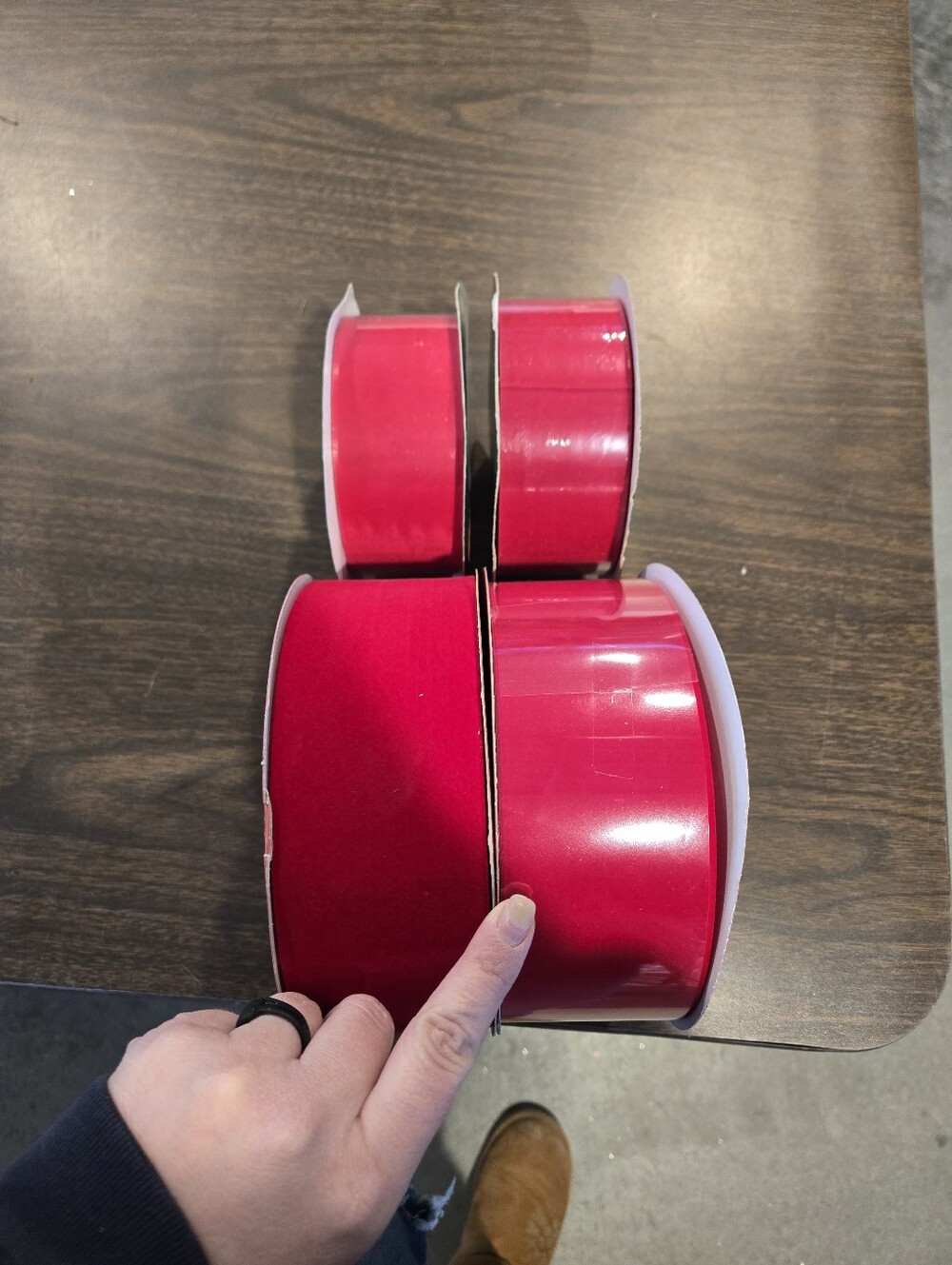 Velvet Red Value Ribbon Jumbo Rolls